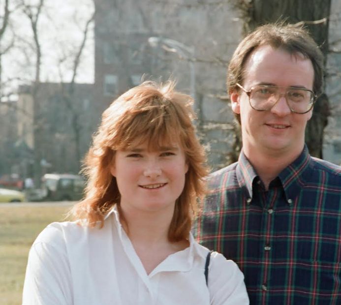 The author and her future husband, Bruce, in Chicago in 1987.