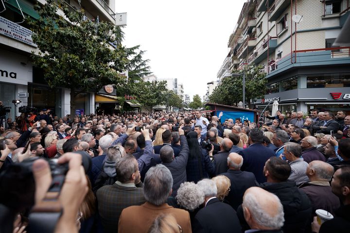 Ο Κυριάκος Μητσοτάκης εξέφρασε την αισιοδοξία του για την εκλογική νίκη της ΝΔ