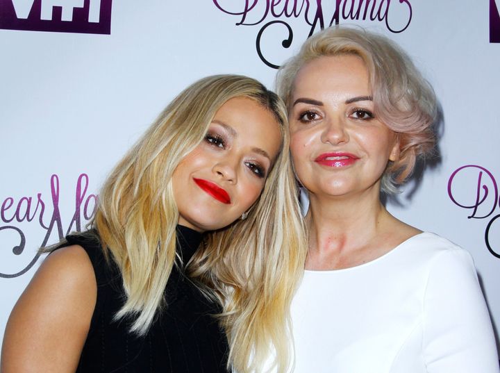 Rita Ora and her mum in 2016