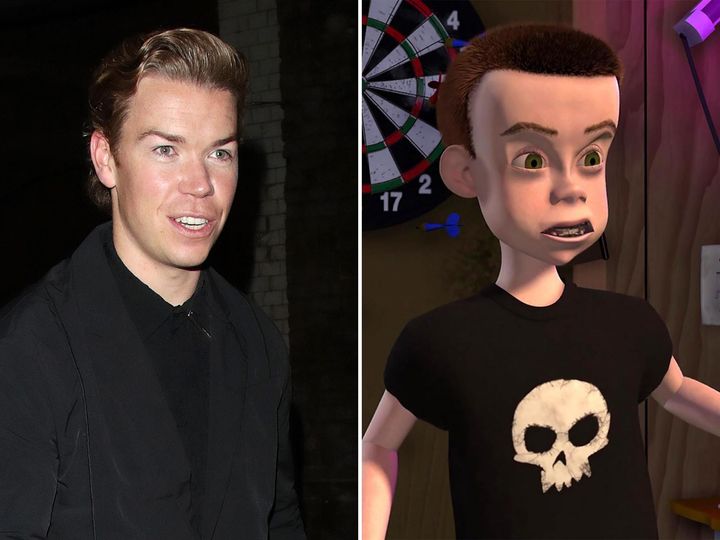 Will Poulter (left) and Sid from "Toy Story."