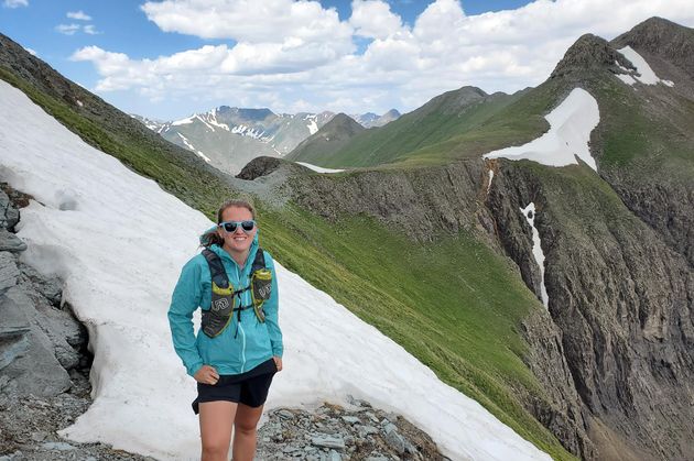 The author on a 13,000-foot ridge near Silverton, Colorado. 