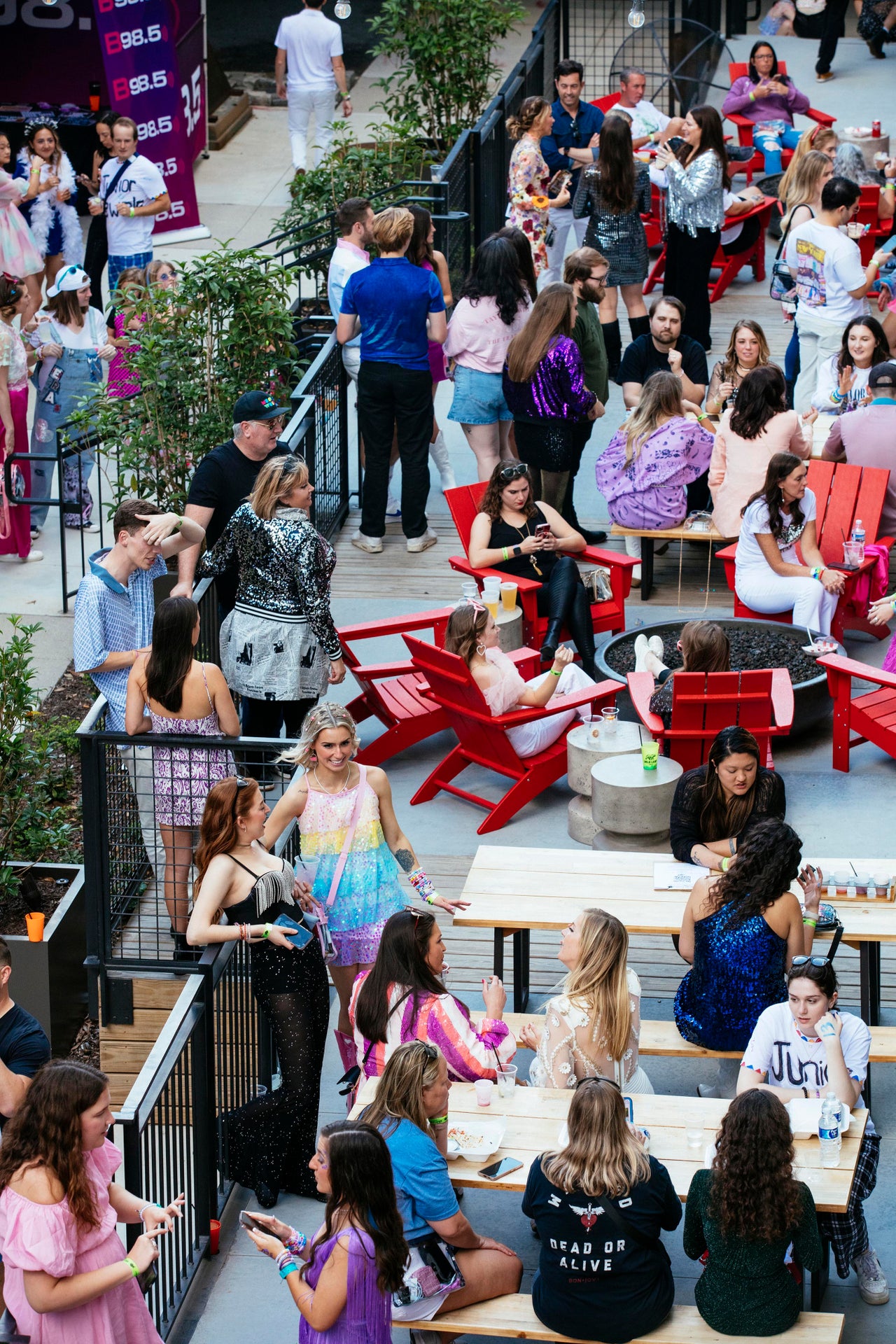 Swift fans gather at the Atlanta event.