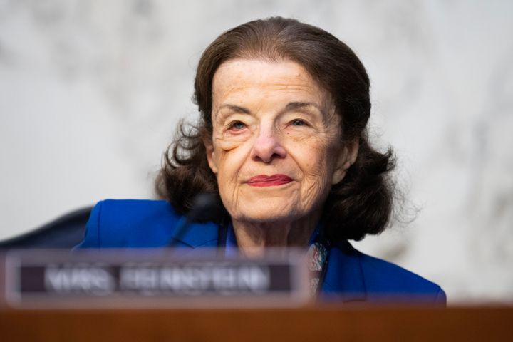 Sen. Dianne Feinstein (D-Calif.) attends her first Senate Judiciary Committee hearing in months after being out battling a case of shingles.