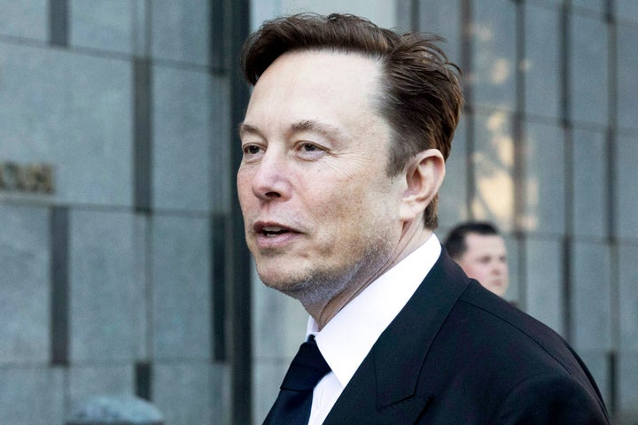 FILE - Elon Musk departs the Phillip Burton Federal Building and United States Court House in San Francisco on Jan. 24, 2023.