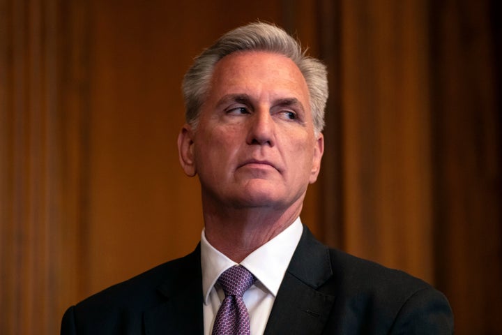 House Speaker Kevin McCarthy (R-Calif.) said a press conference Russian president Vladimir Putin and Russia were responsible for war crimes in Ukraine but declined to criticize Donald Trump for denying that.