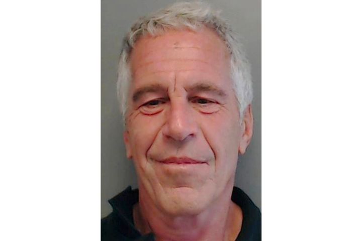 FILE - This image provided by the Florida Department of Law Enforcement shows financier Jeffrey Epstein, on July 25, 2013. A statement released on Sunday, Jan 1, 2023, by the governor of the U.S. Virgin Islands, relieved of her duties the attorney general who pursued various cases against disgraced financier Jeffrey Epstein, including a lengthy legal fight that resulted in a $105 million settlement. (Florida Department of Law Enforcement via AP File)