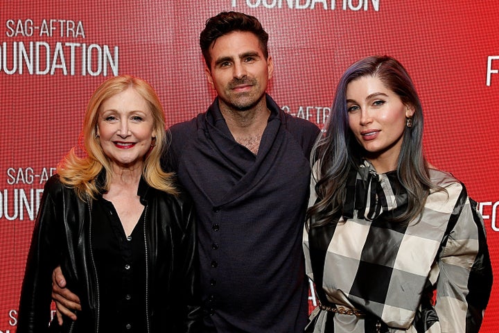 Director Andrea Pallaoro (center) with "Monica" actors Patricia Clarkson and Trace Lysette. 