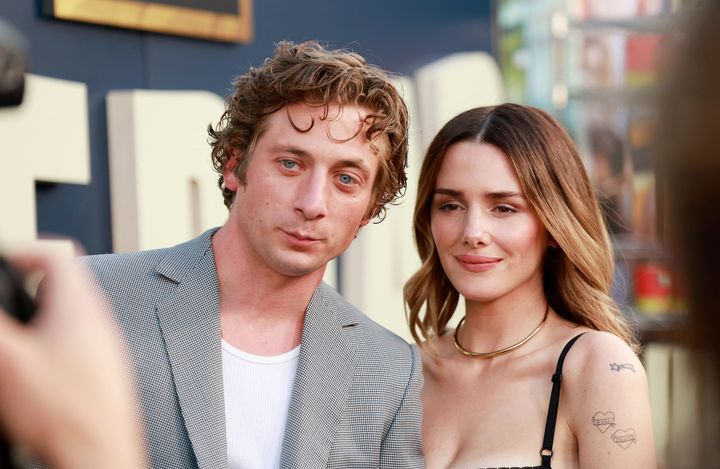 Actors Jeremy Allen White and Addison Timlin attend the Los Angeles premiere of "The Bear" last year.