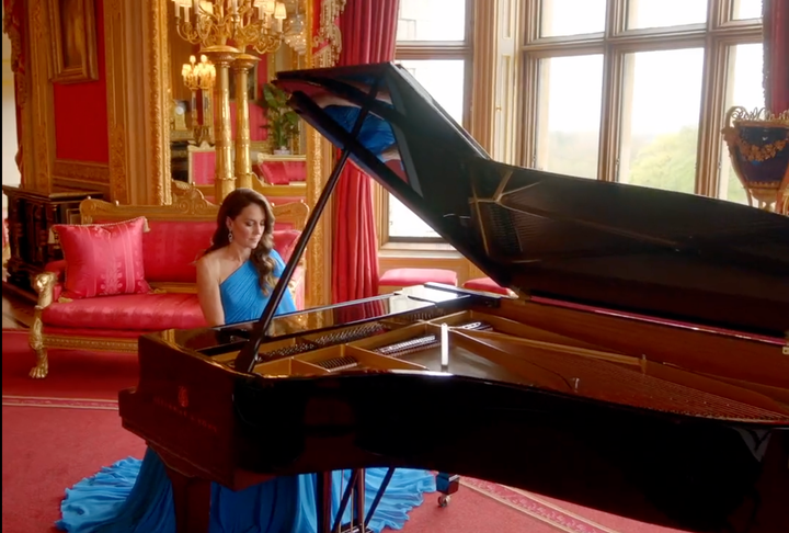 Kate Middleton made an appearance at the start of Saturday's Eurovision