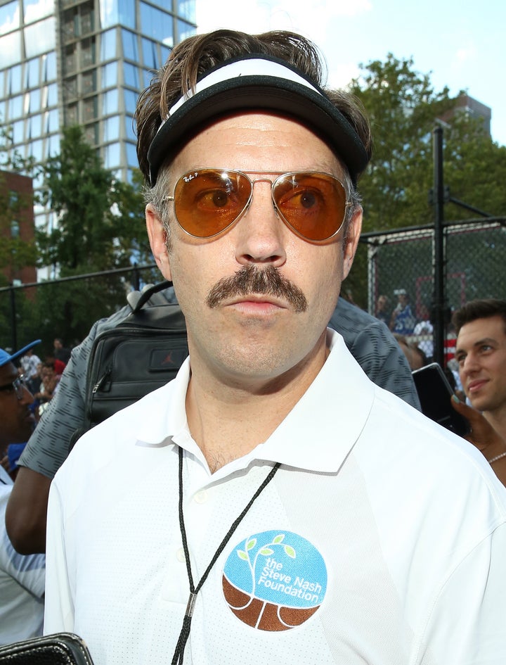 Jason Sudeikis speaks to the press at Sara D. Roosevelt Park on June 22, 2016, in New York City. 