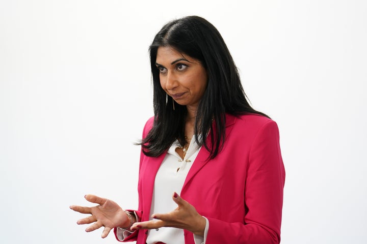 Suella Braverman will say the Tories must keep their 2019 election promise to control immigration.