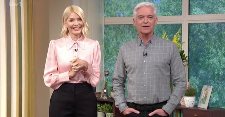 Holly Willoughby and Phillip Schofield on Monday's This Morning
