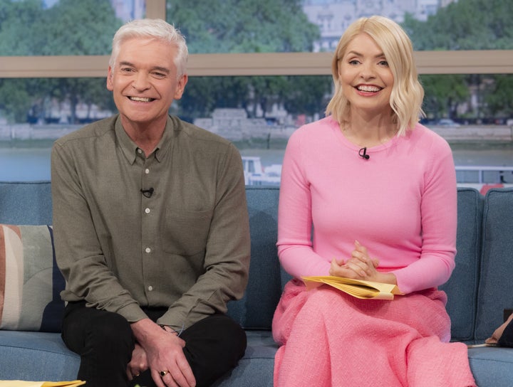 Phillip Schofield and Holly Willoughby hosting This Morning following rumours of a fallout behind the scenes