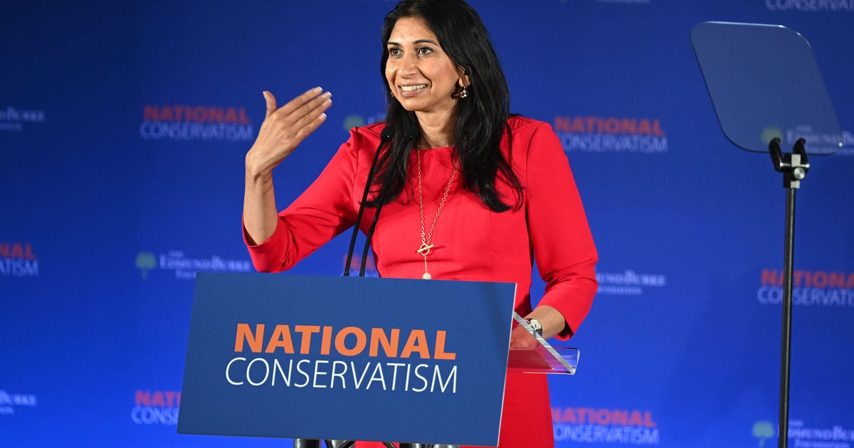 Photo of Protesters Disrupt Suella Braverman’s Immigration Speech To Right-Wing Conference