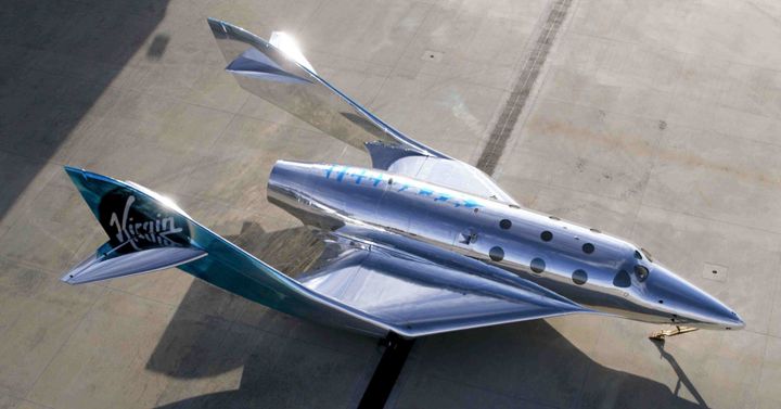 Virgin Galactic's second suborbital rocket powered crewed spaceplane 