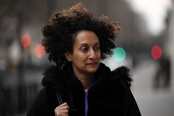 <strong>Katharine Birbalsingh, headteacher of the Michaela Community School in Wembley, at the National Conservatism conference.</strong>