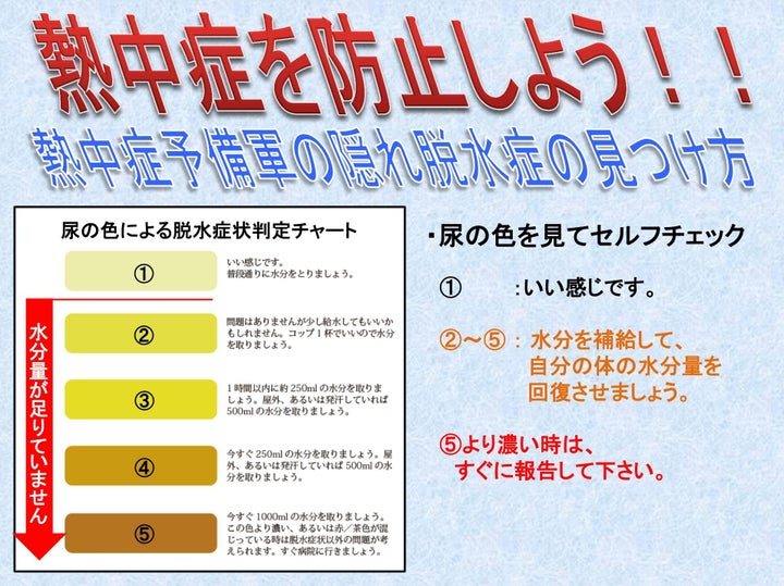 熱中症に注意、脱水症のセルフチェックは爪を押すだけ。厚労省発表の