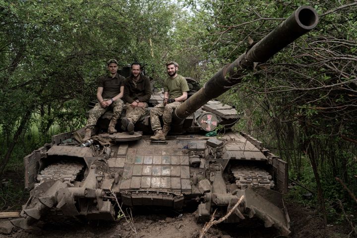 Ukrainian troops in the Donetsk region 