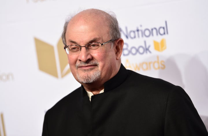 Salman Rushdie delivered a video message to the British Book Awards, where he was awarded the Freedom to Publish award on Monday evening.