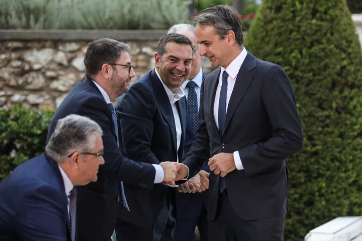 Δεξίωση για την 48η Επέτειο της Αποκατάστασης της Δημοκρατίας, στον κήπο του Προεδρικού Μεγάρου, Κυριακή 24 Ιουλίου 2022. (ΓΙΑΝΝΗΣ ΠΑΝΑΓΟΠΟΥΛΟΣ/EUROKINISSI)