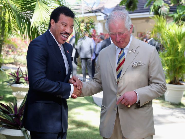 King Charles and Lionel Ritchie pictured back in 2019