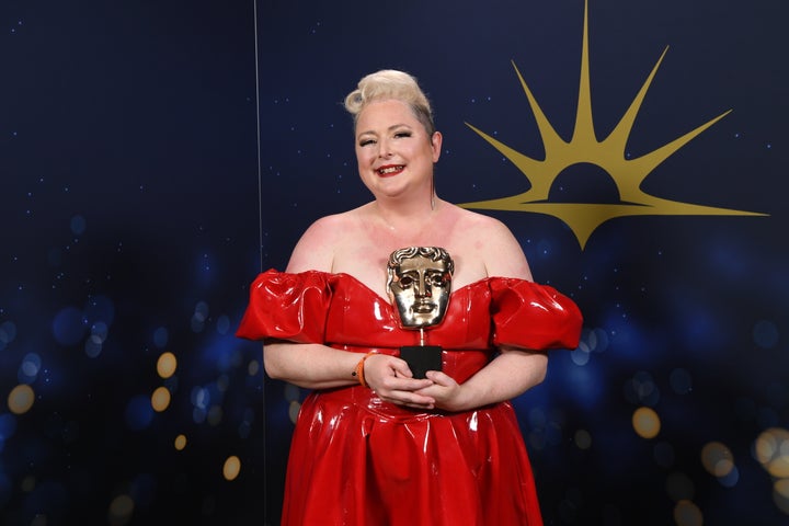 BAFTA TV Awardコメディ部門で最優秀女優賞を受賞したシヴォーン・マクスウィーニー=2023年5月14日、イギリス・ロンドン