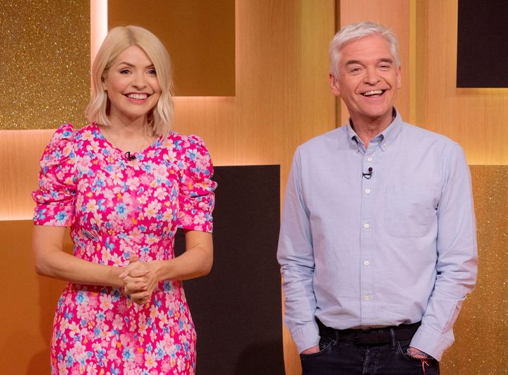 Holly Willoughby and Phillip Schofield pictured on This Morning earlier this week