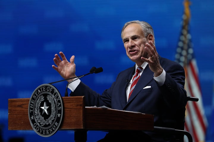 Texas Gov. Greg Abbott speaks at the National Rifle Association's 2018 annual meeting and exhibit in Dallas. Abbott told the crowd that “the problem is not guns, it’s hearts without God.” Two weeks later, a gunman killed 10 people at a Texas high school. He vowed action to ensure that violence was "never repeated."