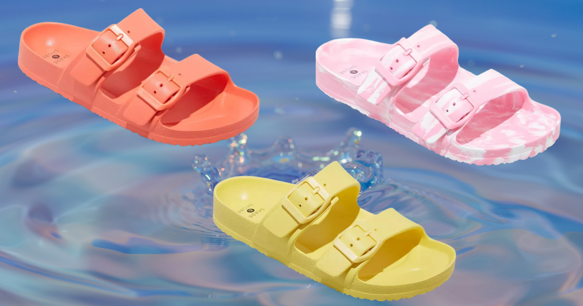 Rubber hot sale sandals target