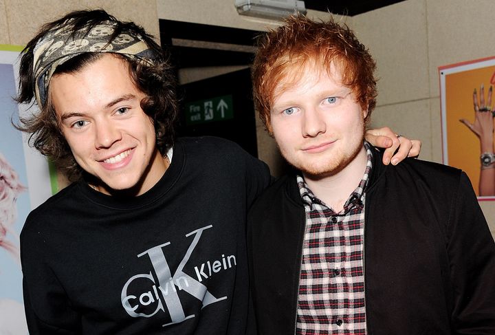 Harry Styles and Ed Sheeran 