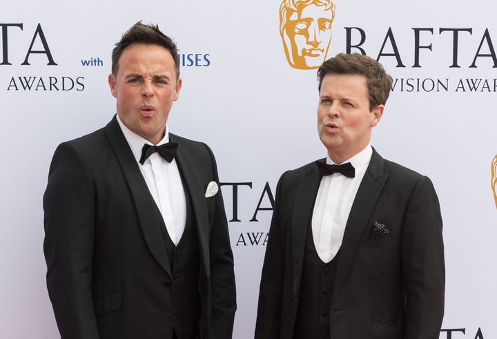Anthony McPartlin and Declan Donnelly at the Baftas.
