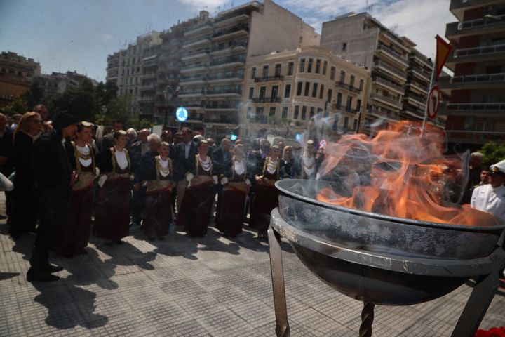 Εκδήλωση για την Ημέρα Μνήμης της Γενοκτονίας του Ποντιακού Ελληνισμού στον χώρο του Μνημείου στην Θεσσαλονίκη από τον δήμο Θεσσαλονίκης και την Παμποντιακή Ομοσπονδία Ελλάδος, Παρασκευή 19 Μαΐου 2023