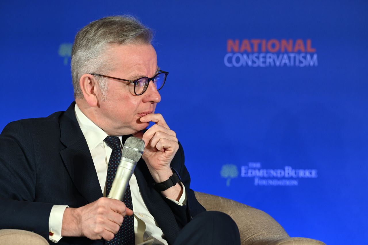 Michael Gove also spoke at the National Conservatism conference