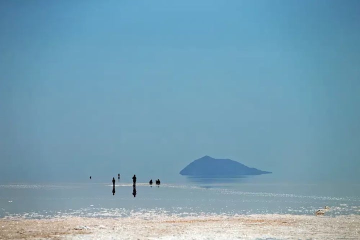 H λίμνη Oύρμια, στο βορειοδυτικό Ιράν.