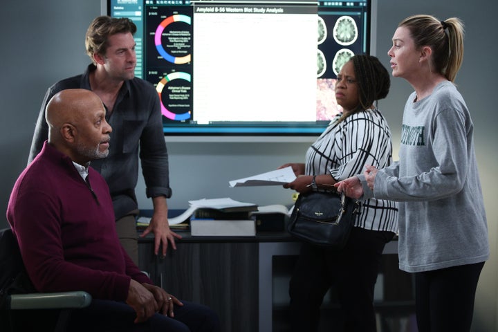 From Left: James Pickens Jr., Scott Speedman, Chandra Wilson and Ellen Pompeo in the Season 19 finale of "Grey's Anatomy." This season was a struggle to watch when stacking it up against previous seasons.