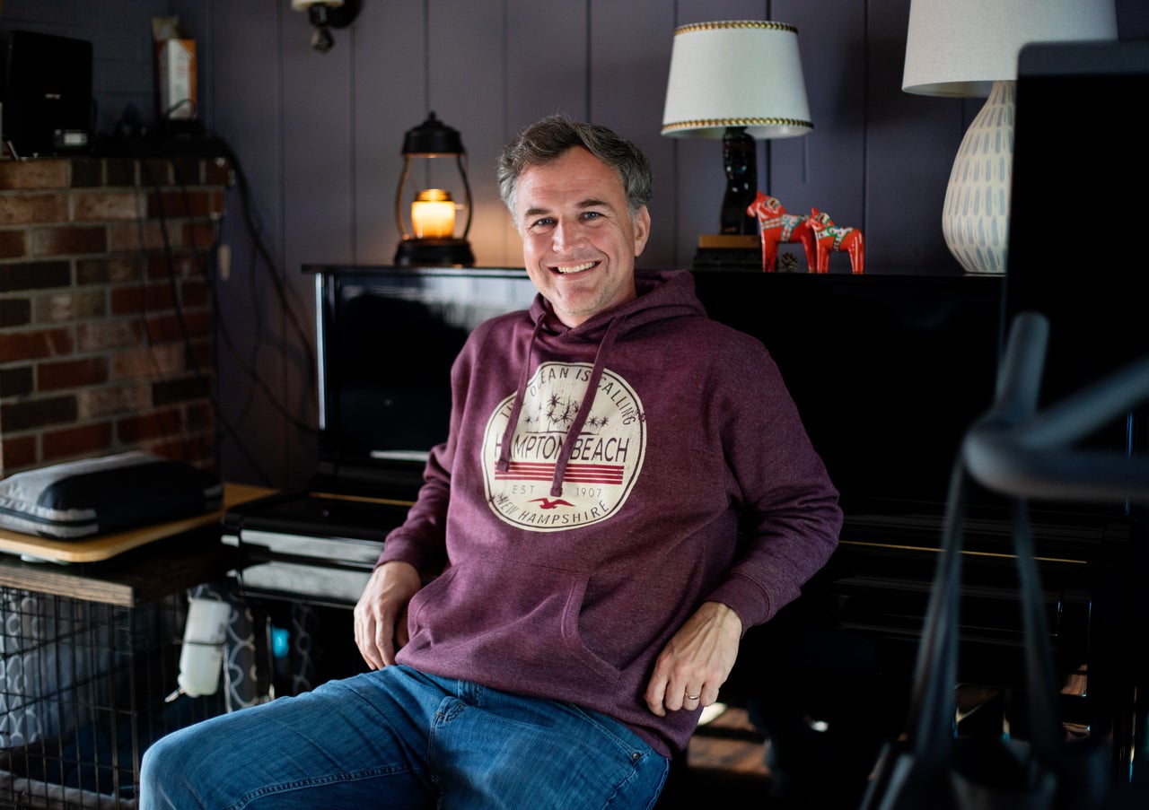 Farley smiles while lounging at his home on Wednesday. In addition to his music career, he's also a published author and released his book "The Motern Method" in 2021.