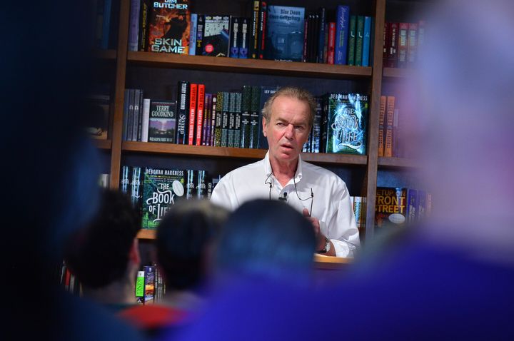 CORAL GABLES, FL - OCTOBER 26: Author Martin Amis discusses and signs copies of his new book "The Zone of Interest" at Books and Books on October 26, 2014 in Coral Gables, Florida. (Photo by Johnny Louis/FilmMagic)