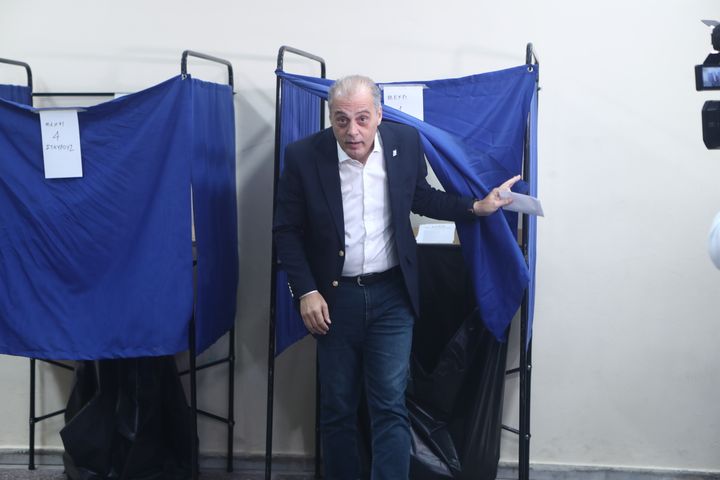 O Κυριάκος Βελόπουλος, πρόεδρος του κόμματος «Ελληνική Λύση».