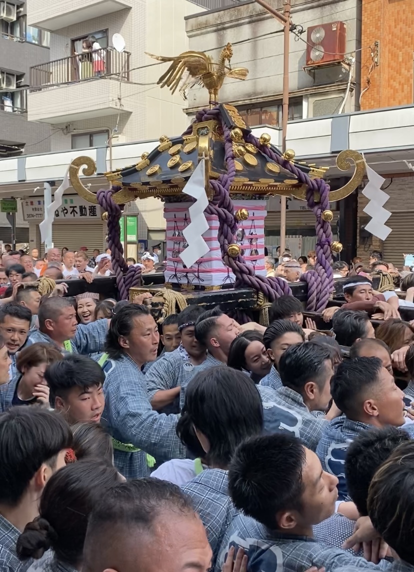 三社祭 浅草 公園町会 本社神輿専用 袢纏 かた