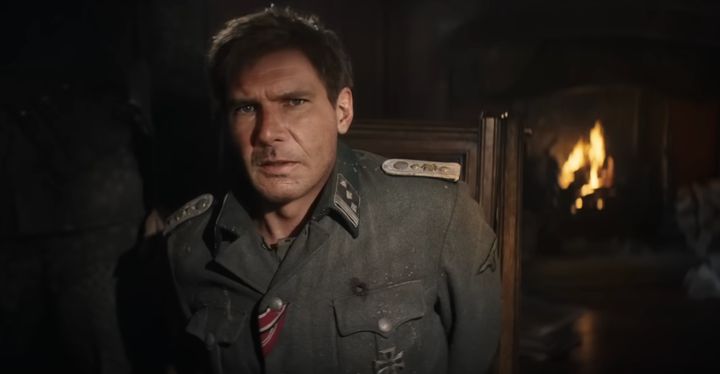 A de-aged Harrison Ford in the trailer for Indiana Jones And The Dial Of Destiny