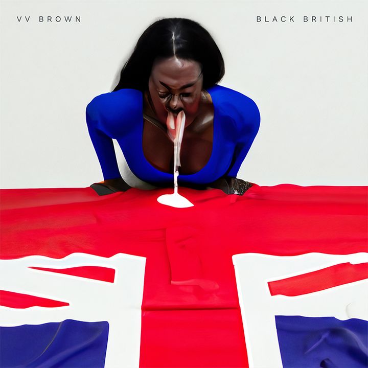 The artwork for the author's "Black British" single.