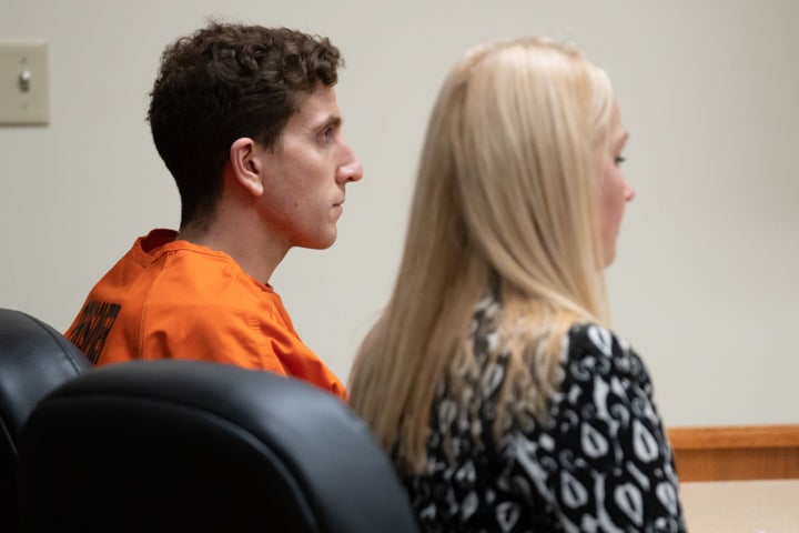Bryan Kohberger sits with his attorney during a hearing in Latah County District Court on Jan. 5 in Moscow, Idaho.