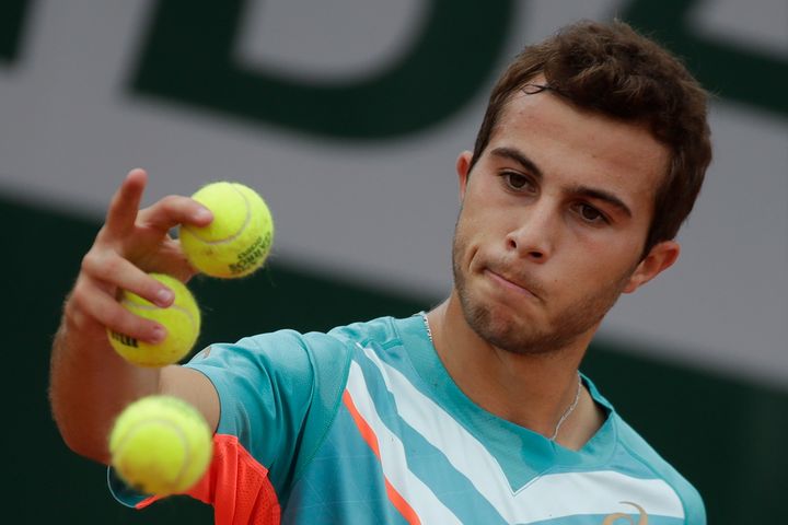 On Monday, May 22, 2023, the ATP Tour announced Hugo Gaston was fined 144,000 euros (about $155,000) - more than he’s collected in prize money so far in 2023 - for pulling a ball out of his pocket and throwing it on the court during a point in an attempt to get a do-over, his fourth unsportsmanlike conduct violation this season. (AP Photo/Alessandra Tarantino, File)