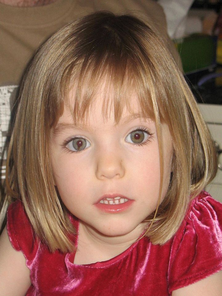 Three-year-old Madeleine McCann went missing in 2007.