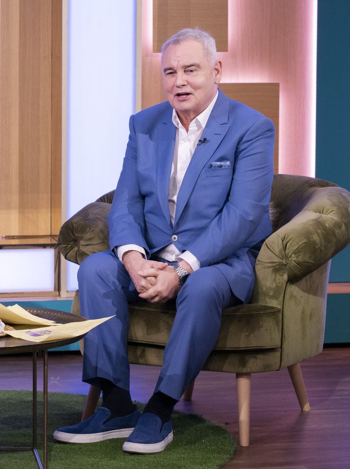 Eamonn Holmes in the This Morning studio in 2021