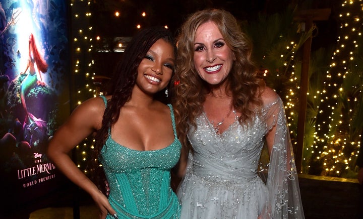 The Little Mermaid leads Halle Bailey and Jodi Benson at the film's premiere earlier this month