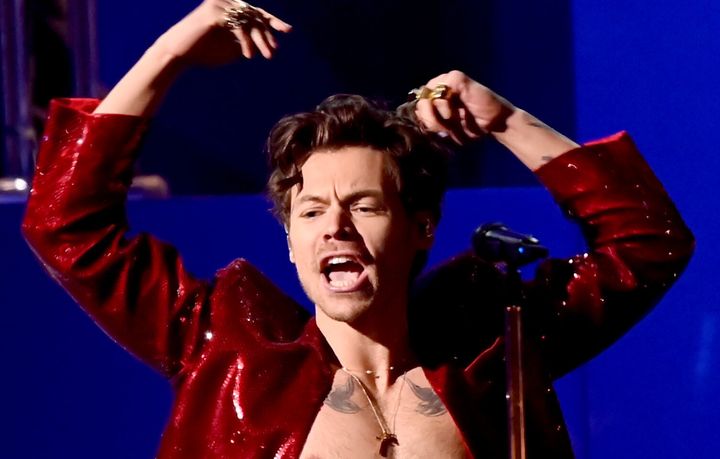 Harry Styles performing earlier this year