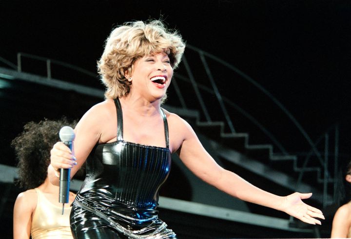 Tina Turner performing in 2000