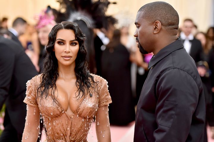 Kim Kardashian and Kanye West attend the 2019 Met Gala celebrating "Camp: Notes on Fashion" at the Metropolitan Museum of Art on May 6, 2019.