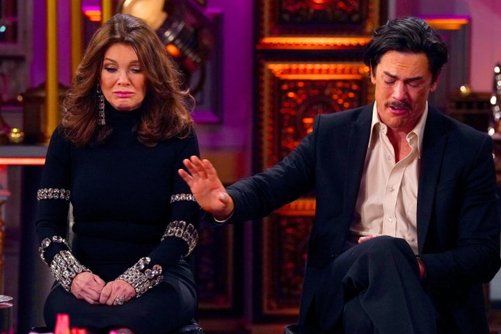 Lisa Vanderpump and Tom Sandoval on the dramatic "Vanderpump Rules" reunion. 